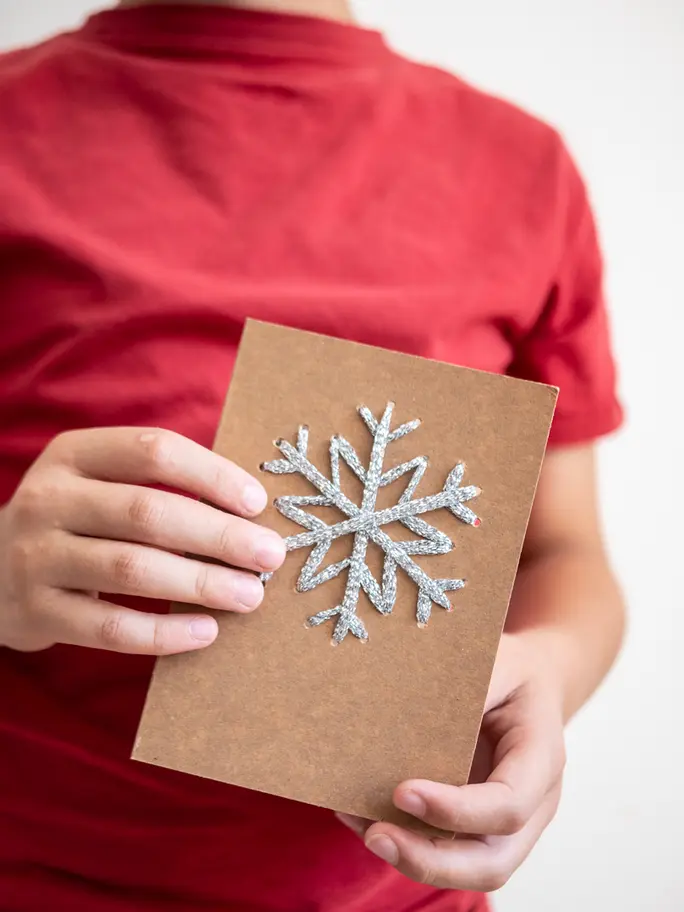Christmas card embrodery
